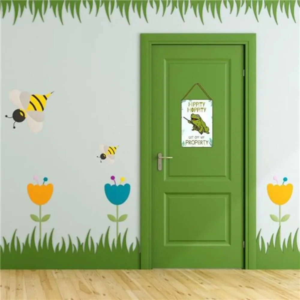 Bestylez Funny Metal Sign Door Sign Frog Decor For Bedroom, Bar, Garage, Yard -